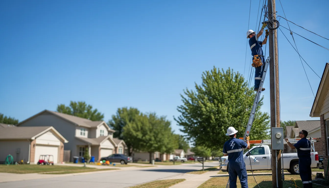 Residential electrician providing installation services in Lagrange, GA